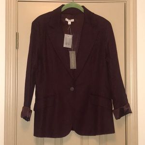 Eva Mendes Collection Plum Suit Jacket